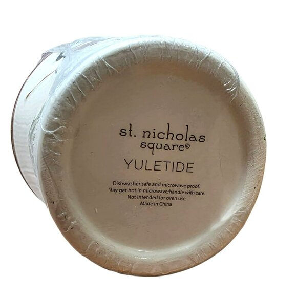 New Yuletide Snowman Mug Coaster Lid Holiday Cup Christmas Gift Warm Wishes Snow - Picture 5 of 10